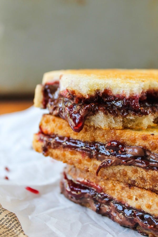 Raspberry Nocciolata Grilled Sandwich