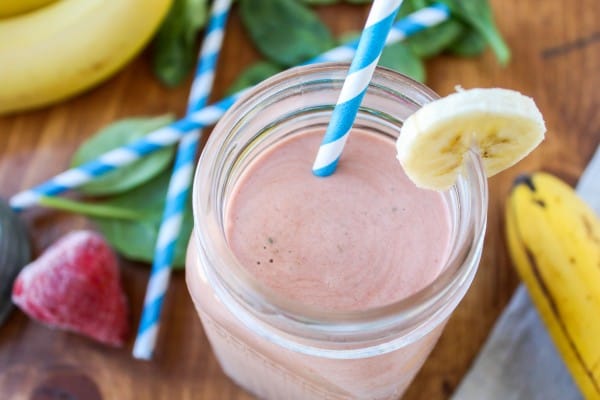 Strawberry Mango Protein Smoothie - The Food Charlatan