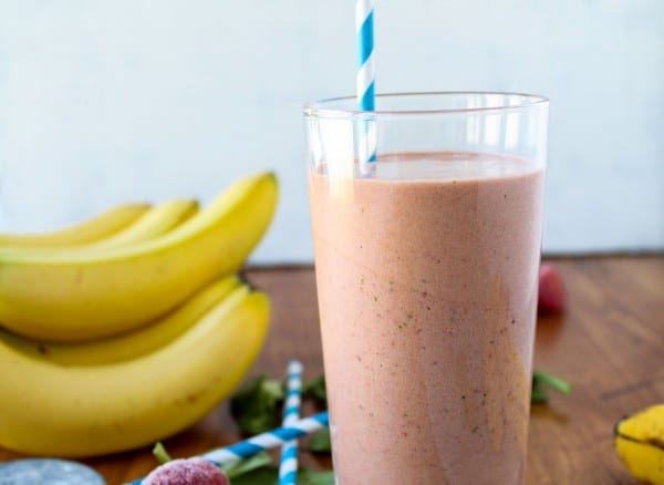 Strawberry Mango Protein Smoothie