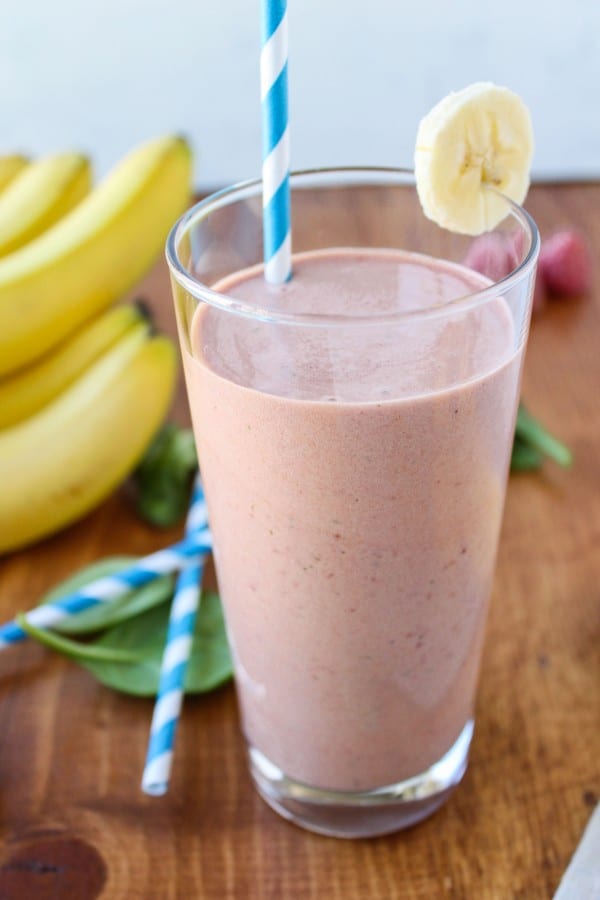 Strawberry Mango Protein Smoothie - The Food Charlatan