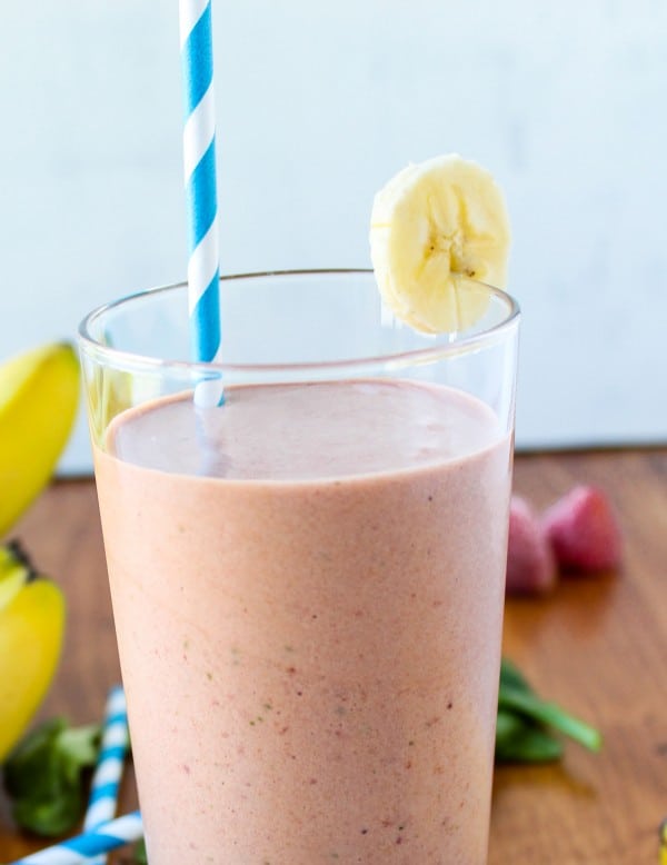 Strawberry Mango Protein Smoothie - The Food Charlatan