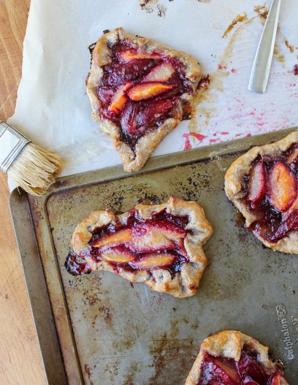 Plum Tartlets with Cinnamon-Rye Crust