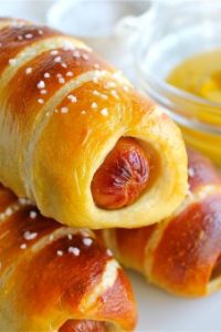 Homemade Pretzel Dogs from The Food Charlatan