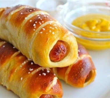 Homemade Pretzel Dogs from The Food Charlatan