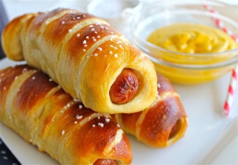 Homemade Pretzel Dogs from The Food Charlatan