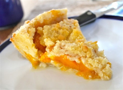 Peach Custard Pie from TheFoodCharlatan.com