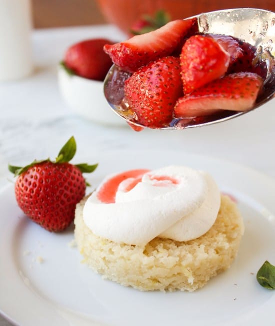 Lemon strawberry shortcake