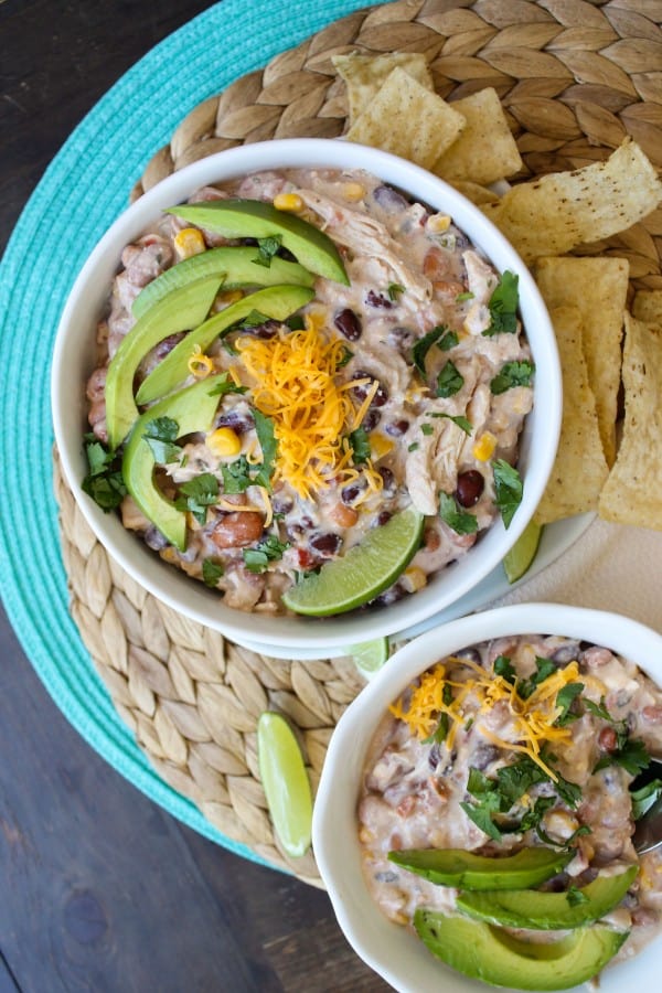 Cream Cheese Chicken Chili (Crockpot)