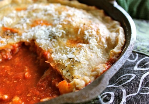 Chicken Parmesan Pot Pie from TheFoodCharlatan.com