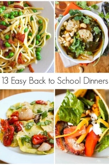 13 Easy Back to School Dinners