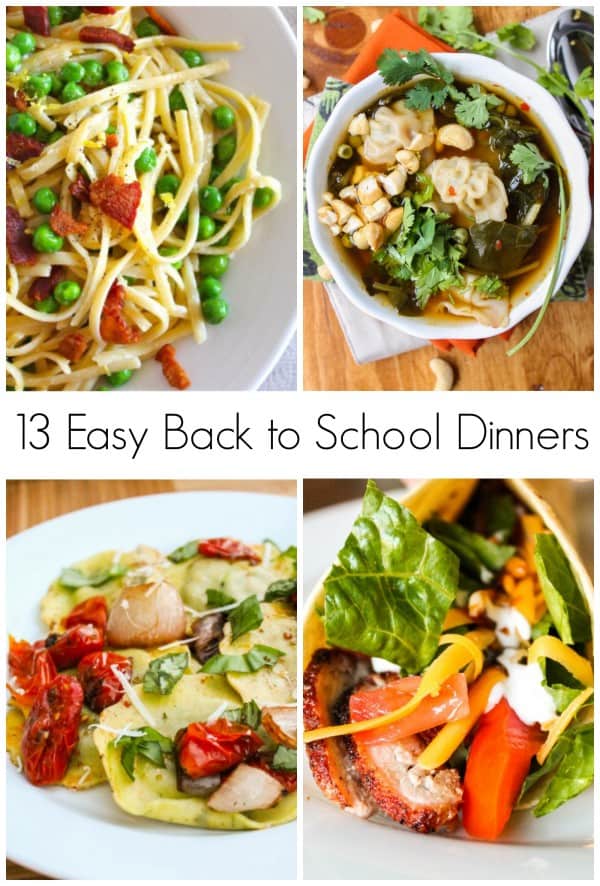 13 Easy Back To School Dinners - The Food Charlatan