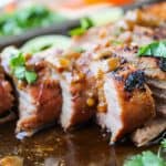 Grilled Pork Tenderloin with Peanut-Lime Sauce | thefoodcharlatan.com