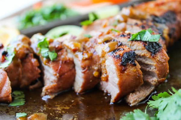 Grilled Pork Tenderloin with Peanut-Lime Sauce | thefoodcharlatan.com