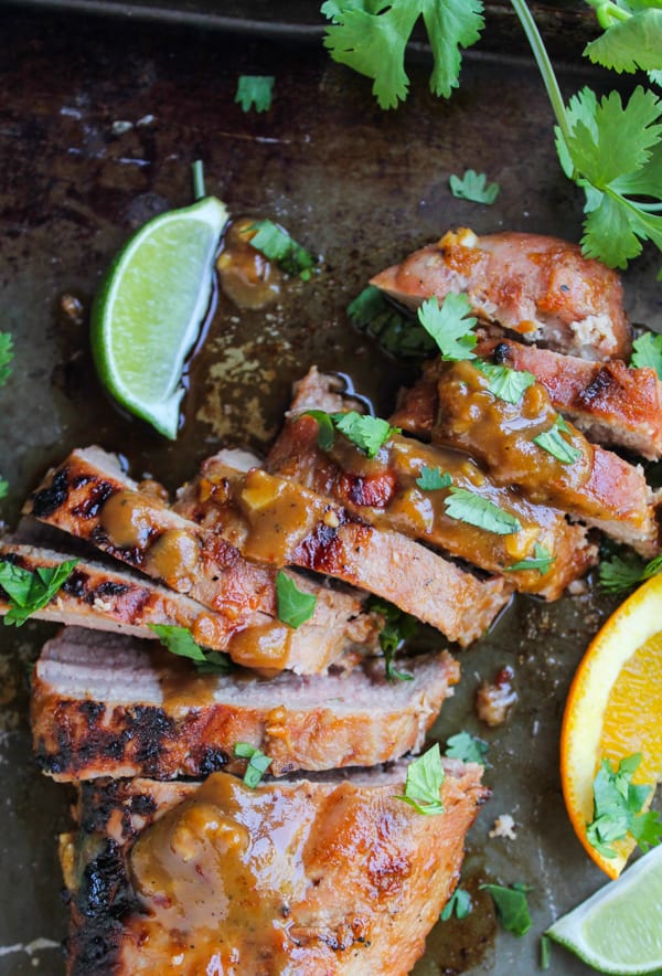 Grilled Pork Tenderloin with Peanut-Lime Sauce | thefoodcharlatan.com