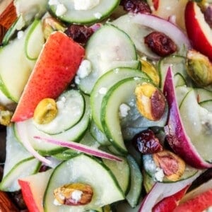 Pistachio-Pear Cucumber Salad | TheFoodCharlatan.com