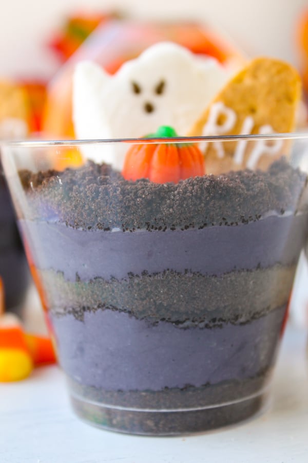 Graveyard Cheesecake Parfaits | TheFoodCharlatan.com