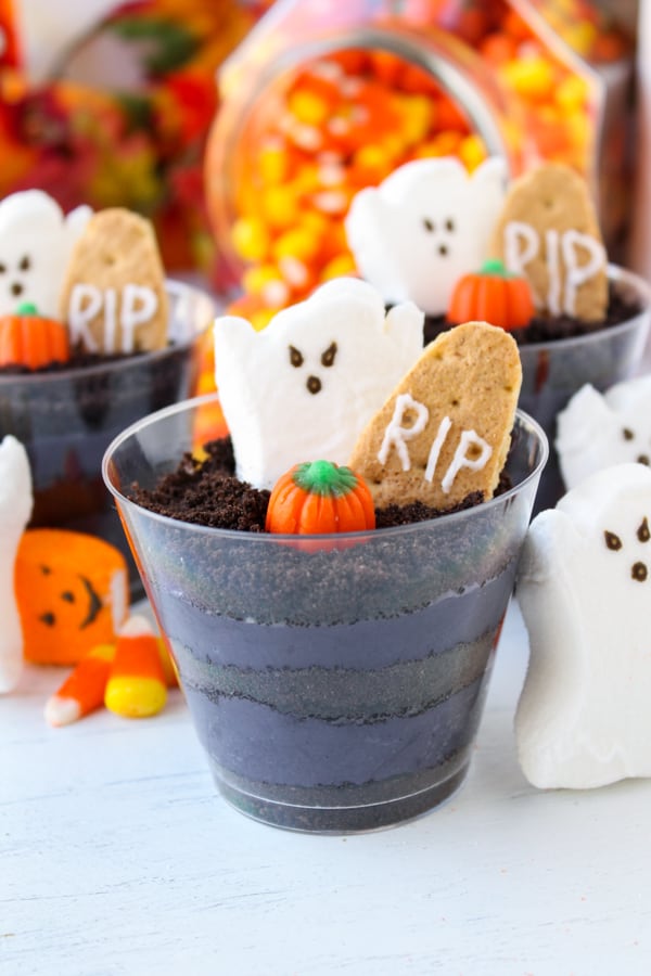 Halloween Cheesecake Parfaits from TheFoodCharlatan.com