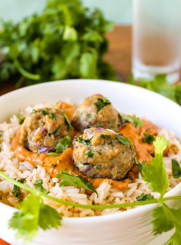 Chicken Tikka Masala Meatballs - The Food Charlatan