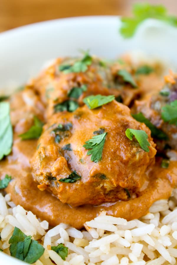 Chicken Tikka Masala Meatballs | TheFoodCharlatan.com