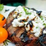 Goat Cheese Steak with Balsamic Glaze from TheFoodCharlatan.com // This easy grill recipe comes together in about 20 minutes!