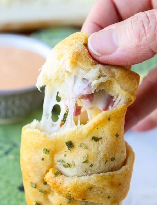 Reuben-Stuffed Crescent Rolls from The Food Charlatan