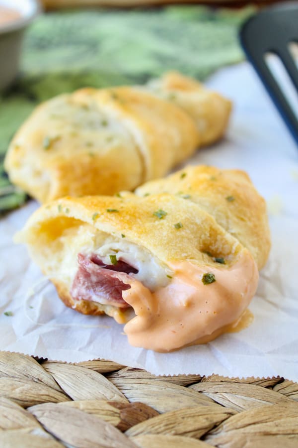 Reuben-Stuffed Crescent Rolls | TheFoodCharlatan.com