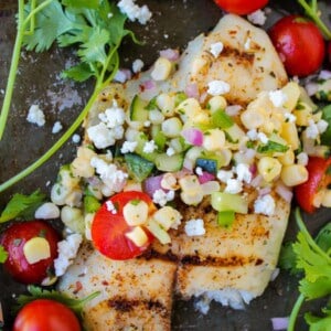 Grilled Tilapia with Corn Salsa | TheFoodCharlatan.com