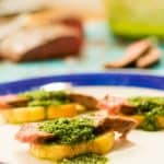 Steak and Chimichurri Toasts from The Food Charlatan
