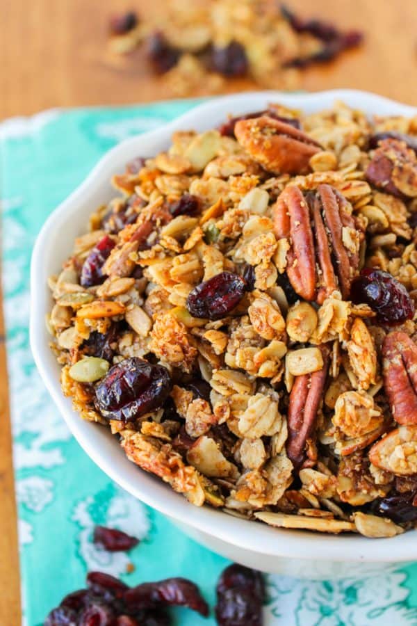 Maple Pecan Granola with Cherries The Food Charlatan