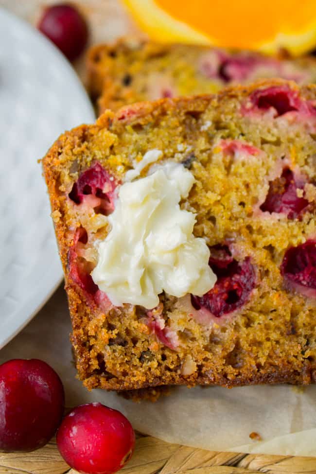 Cranberry Orange Walnut Bread from The Food Charlatan