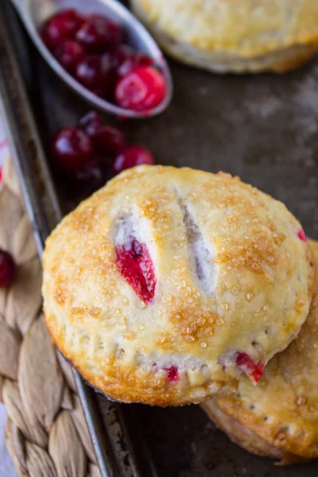 Cranberry Dulce de Leche Hand Pies from The Food Charlatan