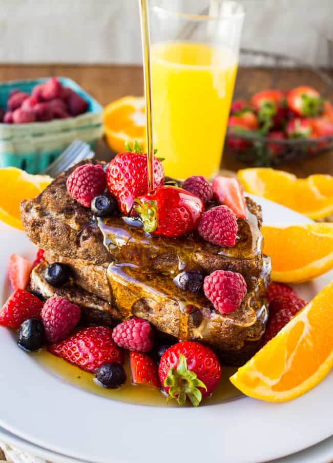 Cranberry Orange Walnut French Toast