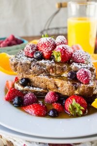 Cranberry Orange Walnut French Toast from The Food Charlatan