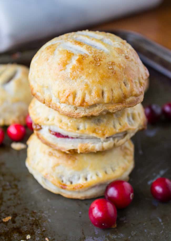 Cranberry Dulce de Leche Hand Pies from The Food Charlatan