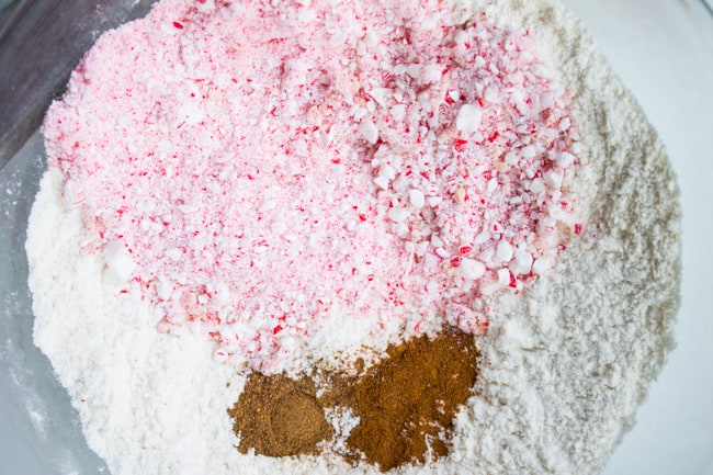 Frosted Peppermint Gingerbread Bars from The Food Charlatan