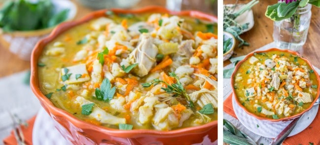 Turkey Barley Soup using Leftover Turkey Carcass - EverydayMaven™