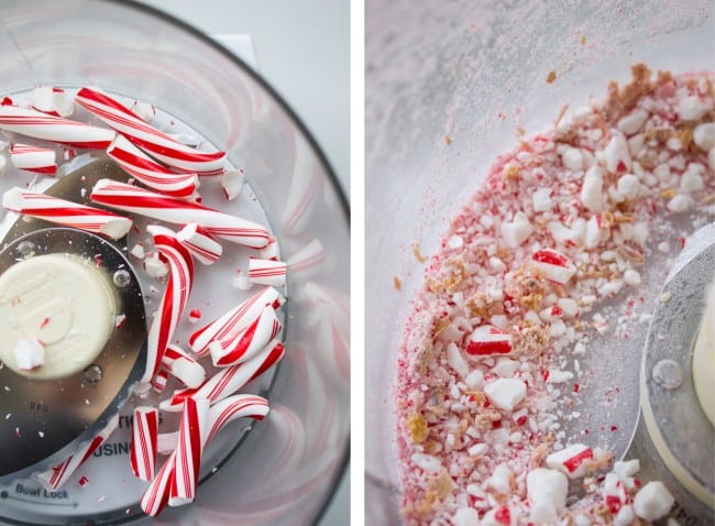 Frosted Peppermint Gingerbread Bars from The Food Charlatan