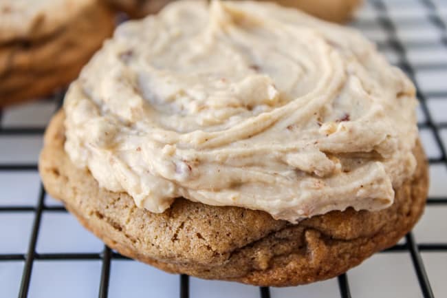 Soft Cinnamon Cookies with Maple Pecan Frosting from The Food Charlatan