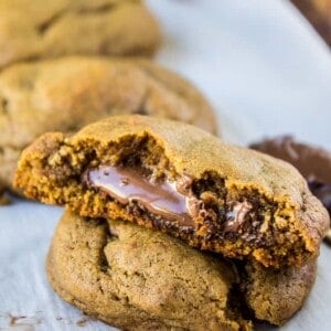 Nutella-Stuffed Gingerbread Cookies from The Food Charlatan