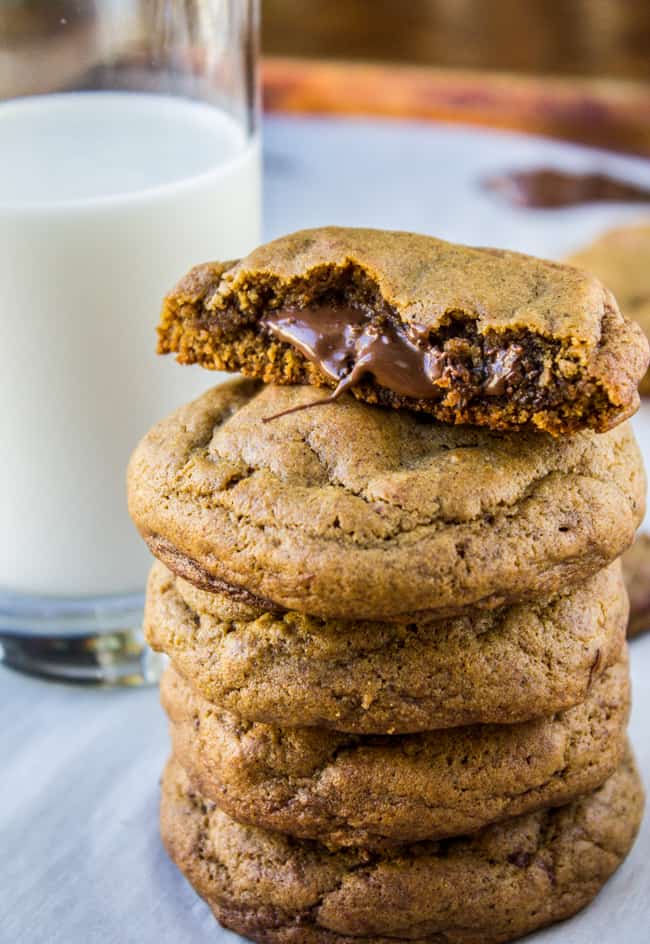 Nutella-Stuffed Gingerbread Cookies from The Food Charlatan