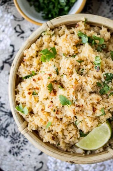 Asian Cauliflower Rice from The Food Charlatan