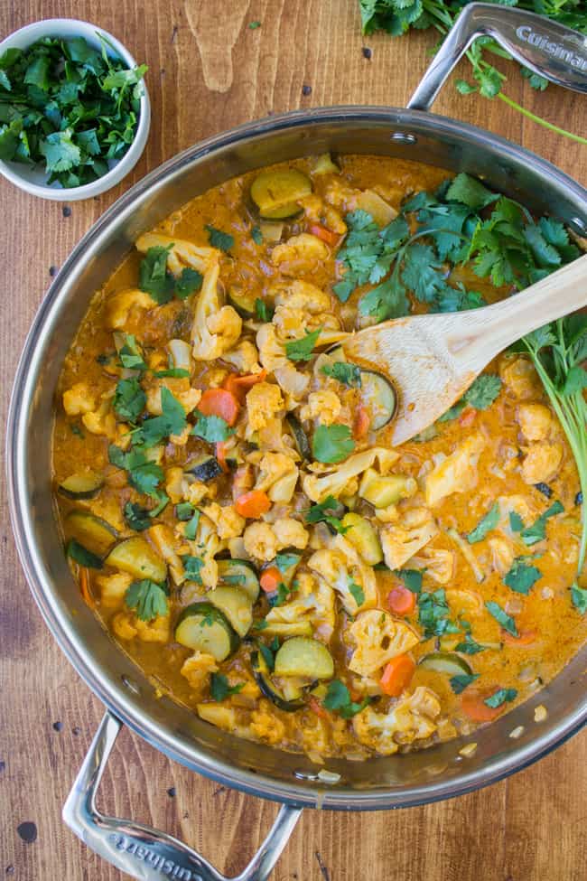 vegetable curry in pot