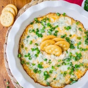 Cheesy Buffalo Chicken Dip from The Food Charlatan
