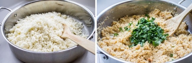 Asian Cauliflower Rice from The Food Charlatan