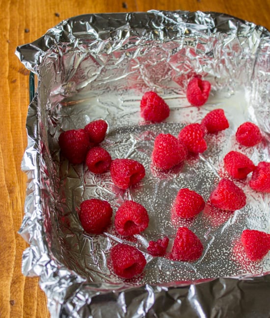 Nutella Fudge with Raspberries from The Food Charlatan