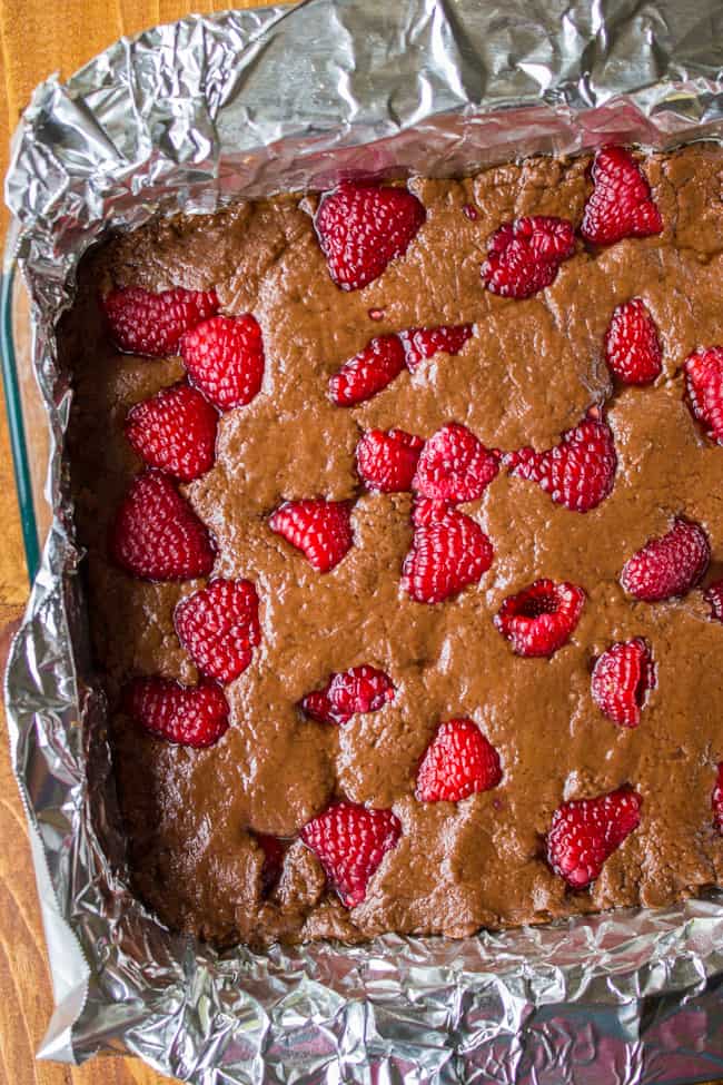 Nutella Fudge with Raspberries from The Food Charlatan