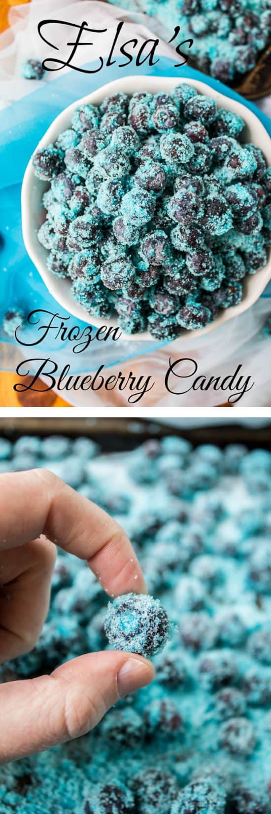 Elsa's Frozen Blueberry Candy from The Food Charlatan