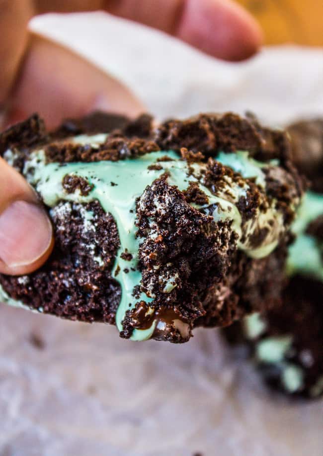 Thin Mint Marshmallow Brownies from The Food Charlatan