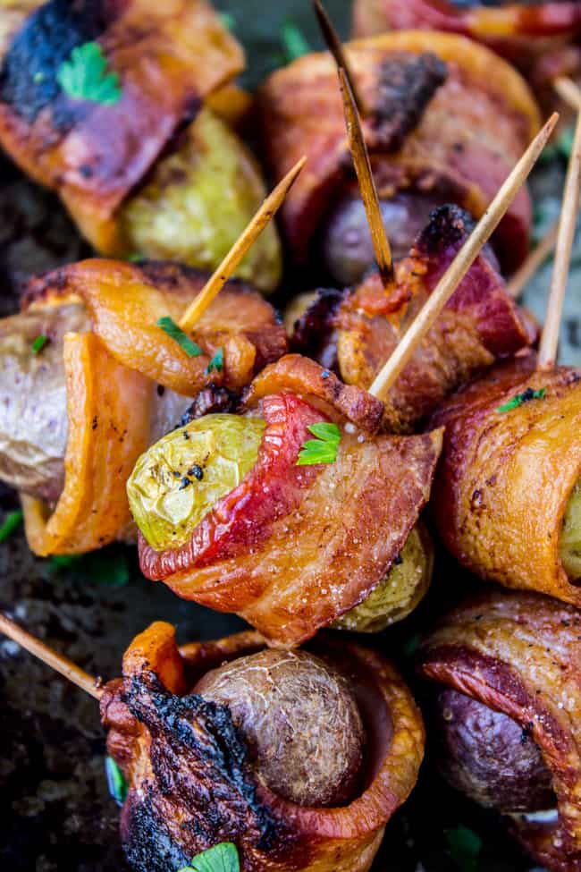 Bacon Wrapped Potatoes from The Food Charlatan