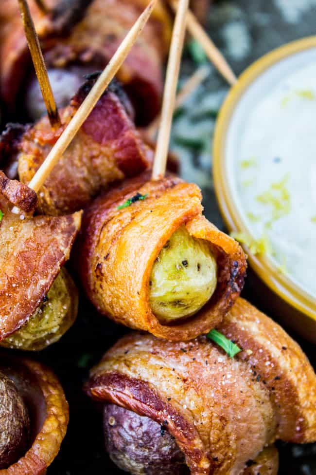 Bacon Wrapped Potatoes from The Food Charlatan